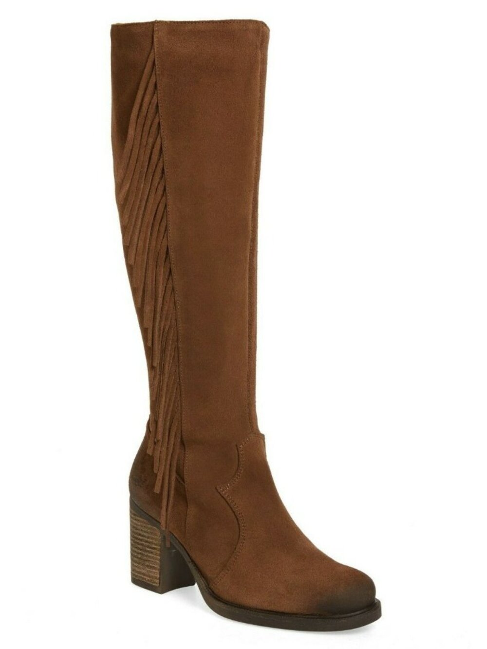 Bos. & Co. Houston Womens Waterproof Suede Knee High Boots in Tan Size 41, US 10